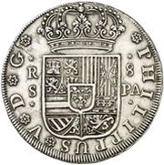 8 Reales - Felipe V Seville, Spain, 1731 obverse image