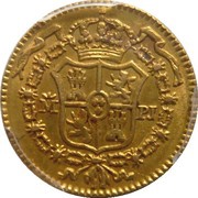 ½ Escudo - Carlos III 2nd type reverse image