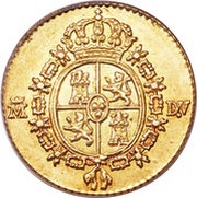 ½ Escudo - Carlos III 3rd type reverse image