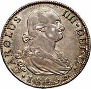 8 Reales - Carlos IV obverse image