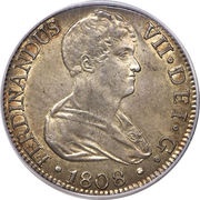 8 Reales - Fernando VII Seville,1st portrait obverse image