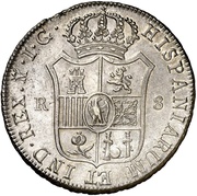 8 Reales - Jose I Bonaparte, Spain, 1809-1810 reverse image