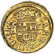 1 Escudo - Carlos II Seville obverse image