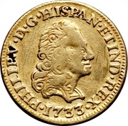 1 Escudo - Felipe V Seville obverse image