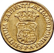 1 Escudo - Felipe V Seville, Spain, 1729-1741 reverse image