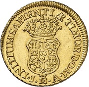 1 Escudo - Felipe V Madrid, Spain, 1729-1742 reverse image