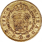 Escudo - Carlos III low gold, Spain, 1784-1788 reverse image