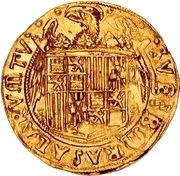 2 Ducats - Ferdinandus V and Elisabet I, Spain, 1497-1548 reverse image