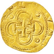 2 Escudos - Felipe II, Spain, 1556-1598 reverse image