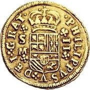2 Escudos - Felipe V Seville obverse image