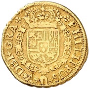 2 Escudos - Felipe V Seville obverse image
