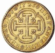 2 Escudos - Felipe V Cuenca, Spain, 1725 reverse image