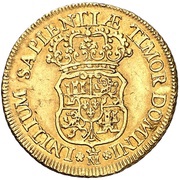 2 Escudos - Felipe V Madrid, Spain, 1729 reverse image