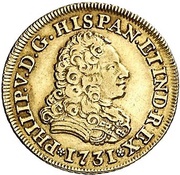 2 Escudos - Felipe V Madrid obverse image