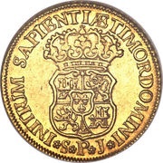 2 Escudos - Felipe V Seville, Spain, 1730-1742 reverse image