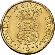 2 Escudos - Fernando VI, Spain, 1749 reverse image
