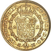 2 Escudos - Carlos III, Spain, 1772-1785 reverse image