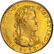 2 Escudos - Fernando VII Madrid obverse image