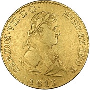 2 Escudos - Fernando VII Madrid obverse image