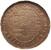 50 Reales "Cincuentin" - Felipe IV obverse image