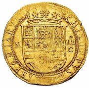 4 Escudos - Felipe II Madrid obverse image