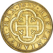 4 Escudos - Felipe III Segovia, Spain, 1607-1611 reverse image