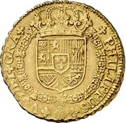 4 Escudos - Felipe V obverse image