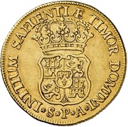 4 Escudos - Felipe V Seville, Spain, 1731-1733 reverse image
