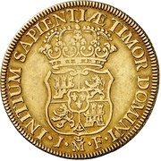 4 Escudos - Felipe V Madrid, Spain, 1732-1734 reverse image