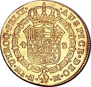 4 Escudos - Carlos III, Spain, 1786-1788 reverse image