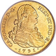 4 Escudos - Carlos IV obverse image