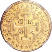 8 Escudos - Felipe V Madrid, Spain, 1719-1727 reverse image