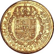 8 Escudos - Felipe V Seville,2nd type obverse image