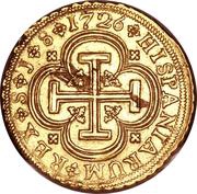 8 Escudos - Felipe V Seville,2nd type, Spain, 1719-1729 reverse image