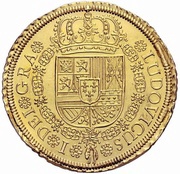 8 Escudos - Luis I obverse image