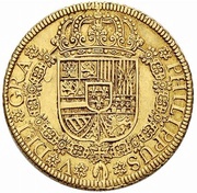 8 Escudos - Felipe V Cuenca obverse image