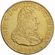 8 Escudos - Felipe V Madrid obverse image