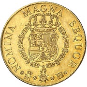 8 Escudos - Fernando VI Madrid,draped, Spain, 1749 reverse image