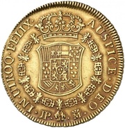8 Escudos - Carlos III, Spain, 1760-1762 reverse image
