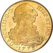8 Escudos - Carlos III obverse image