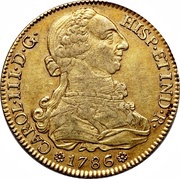8 Escudos - Carlos III obverse image