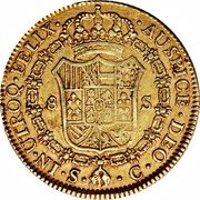 8 Escudos - Carlos III, Spain, 1786-1788 reverse image