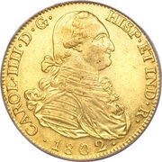 8 Escudos - Carlos IV obverse image