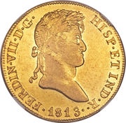 8 Escudos - Fernando VII Catalonia obverse image