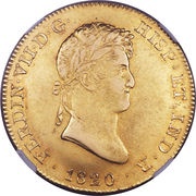 8 Escudos - Fernando VII obverse image