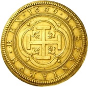 100 Escudos "Centen" - Felipe III, Spain, 1609-1618 reverse image