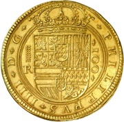 100 Escudos "Centen" - Felipe IV 10 arches obverse image