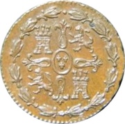 1 Maravedi - Fernando VII Jubia, Spain, 1824 reverse image