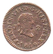 2 Maravedis - Fernando VII Jubia,2nd portrait obverse image