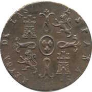 2 Maravedis - Isabel II, Spain, 1836-1858 reverse image